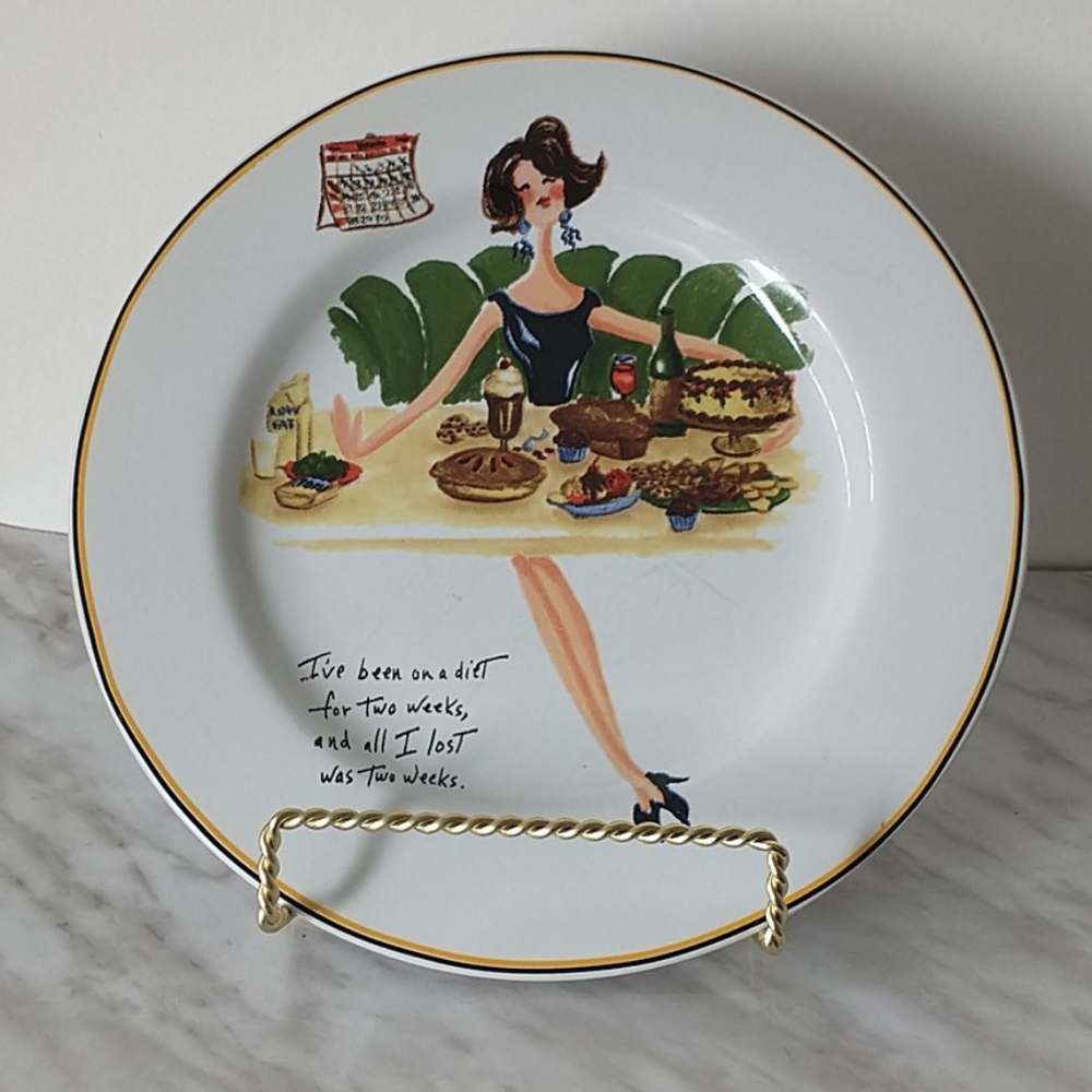 2 pc's set Dessert/Salad/ Snack plates
